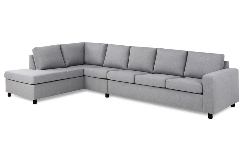 Crazy 5-sits Vänstervänd L-formad Schäslongsoffa i Tyg - Grå - Möbler - Vardagsrum - Soffor - Divansoffa & schäslong