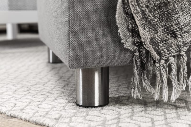 Crazy 5-sits Vänstervänd L-formad Schäslongsoffa i Tyg - Grå - Möbler - Vardagsrum - Soffor - Divansoffa & schäslong