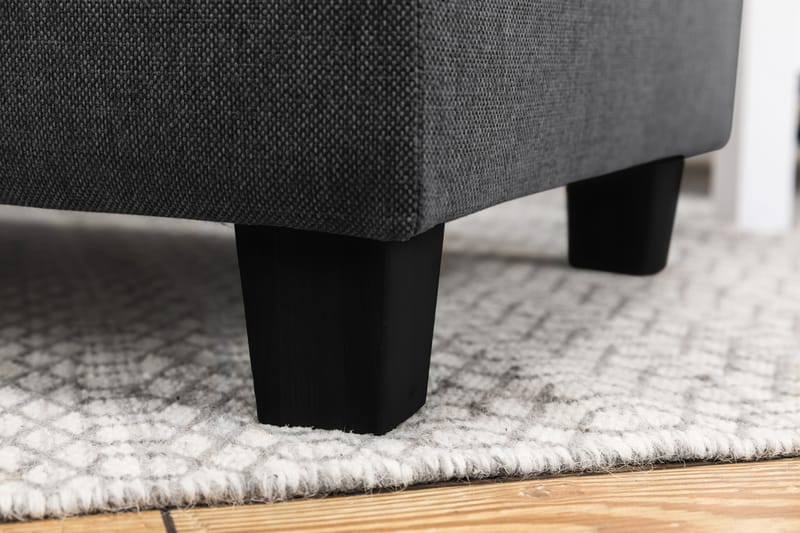 Crazy 5-sits Vänstervänd L-formad Schäslongsoffa i Tyg - Mörkgrå - Möbler - Vardagsrum - Soffor - Divansoffa & schäslong