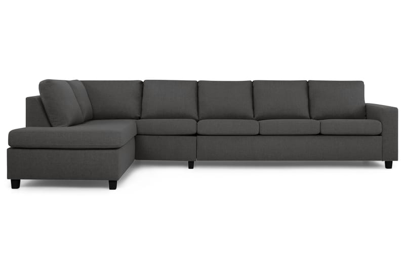 Crazy 5-sits Vänstervänd L-formad Schäslongsoffa i Tyg - Mörkgrå - Möbler - Vardagsrum - Soffor - Divansoffa & schäslong