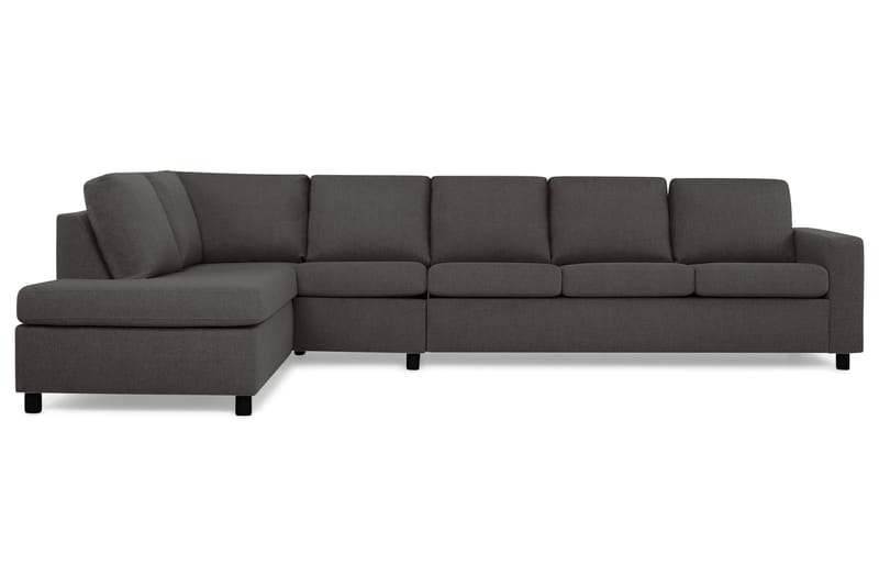 Crazy 5-sits Vänstervänd L-formad Schäslongsoffa i Tyg - Mörkgrå - Möbler - Vardagsrum - Soffor - Divansoffa & schäslong