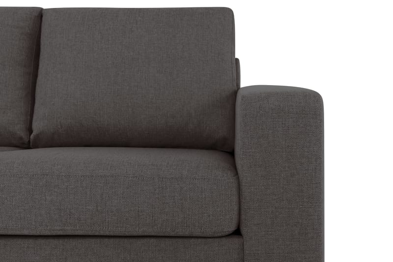 Crazy 5-sits Vänstervänd L-formad Schäslongsoffa i Tyg - Mörkgrå - Möbler - Vardagsrum - Soffor - Divansoffa & schäslong