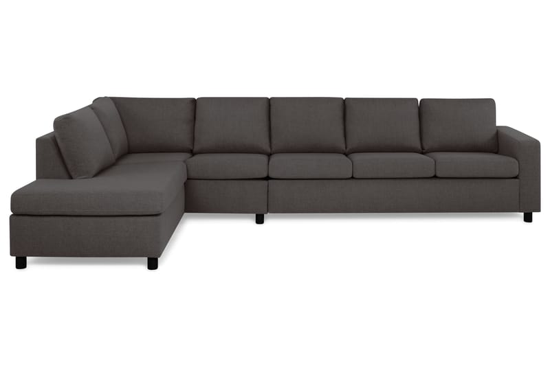 Crazy 5-sits Vänstervänd L-formad Schäslongsoffa i Tyg - Mörkgrå - Möbler - Vardagsrum - Soffor - Divansoffa & schäslong