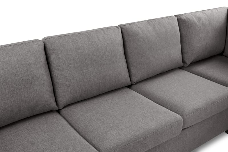 Crazy Limited Edition 4-sits Högervänd L-formad Schäslongsoffa i Tyg - Grå - Möbler - Vardagsrum - Soffor - Divansoffa & schäslong