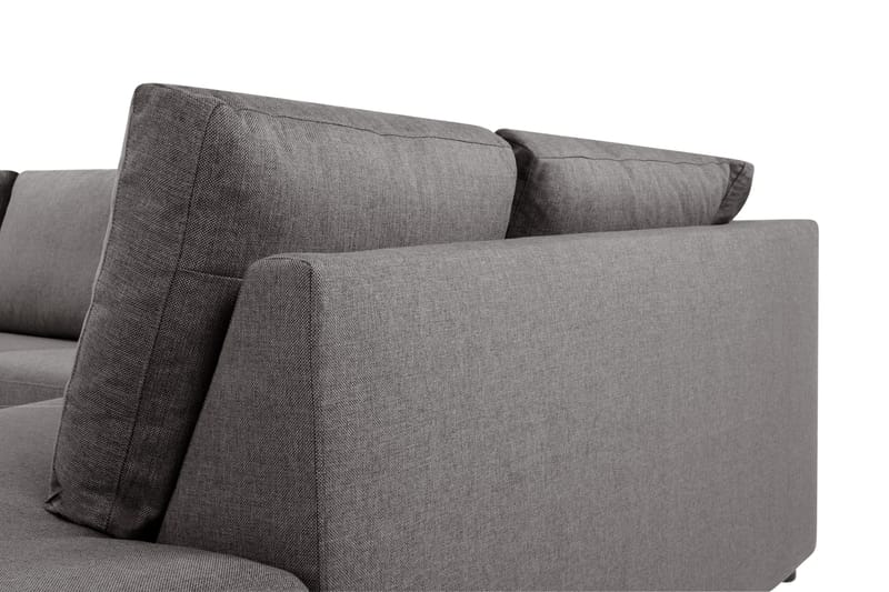 Crazy Limited Edition 4-sits Högervänd L-formad Schäslongsoffa i Tyg - Grå - Möbler - Vardagsrum - Soffor - Divansoffa & schäslong