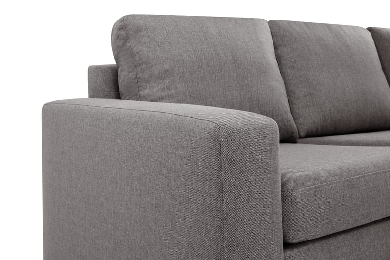 Crazy Limited Edition 4-sits Högervänd L-formad Schäslongsoffa i Tyg - Grå - Möbler - Vardagsrum - Soffor - Divansoffa & schäslong