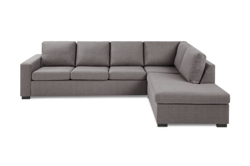 Crazy Limited Edition 4-sits Högervänd L-formad Schäslongsoffa i Tyg - Grå - Möbler - Vardagsrum - Soffor - Divansoffa & schäslong