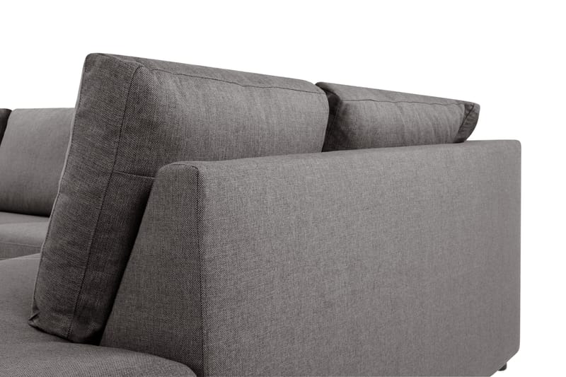 Crazy Limited Edition 4-sits Högervänd L-formad Schäslongsoffa i Tyg - Grå - Möbler - Vardagsrum - Soffor - Divansoffa & schäslong