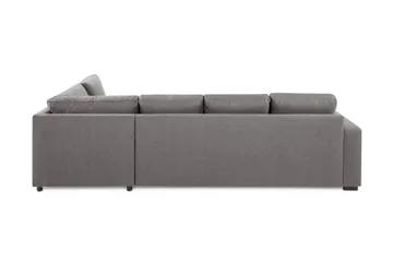 Crazy Limited Edition 4-sits Högervänd L-formad Schäslongsoffa i Tyg - Grå - Möbler - Vardagsrum - Soffor - Divansoffa & schäslong
