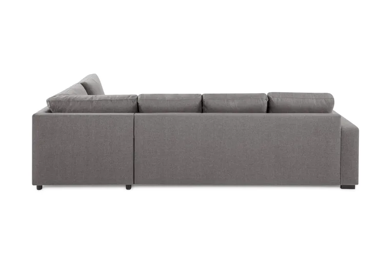 Crazy Limited Edition 4-sits Högervänd L-formad Schäslongsoffa i Tyg - Grå - Möbler - Vardagsrum - Soffor - Divansoffa & schäslong