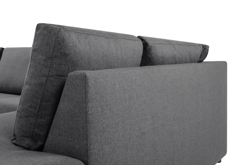 Crazy Limited Edition 4-sits Högervänd L-formad Schäslongsoffa i Tyg - Mörkgrå - Möbler - Vardagsrum - Soffor - Divansoffa & schäslong