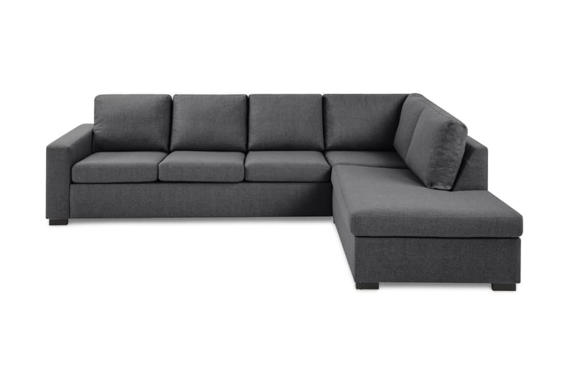Crazy Limited Edition 4-sits Högervänd L-formad Schäslongsoffa i Tyg - Mörkgrå - Möbler - Vardagsrum - Soffor - Divansoffa & schäslong