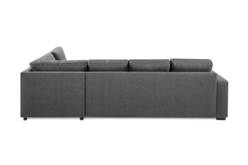 Crazy Limited Edition 4-sits Högervänd L-formad Schäslongsoffa i Tyg - Mörkgrå - Möbler - Vardagsrum - Soffor - Divansoffa & schäslong