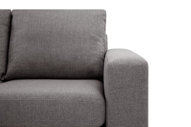 Crazy Limited Edition 4-sits Vänstervänd L-formad Djup Schäslongsoffa i Tyg - Grå - Möbler - Vardagsrum - Soffor - Divansoffa & schäslong