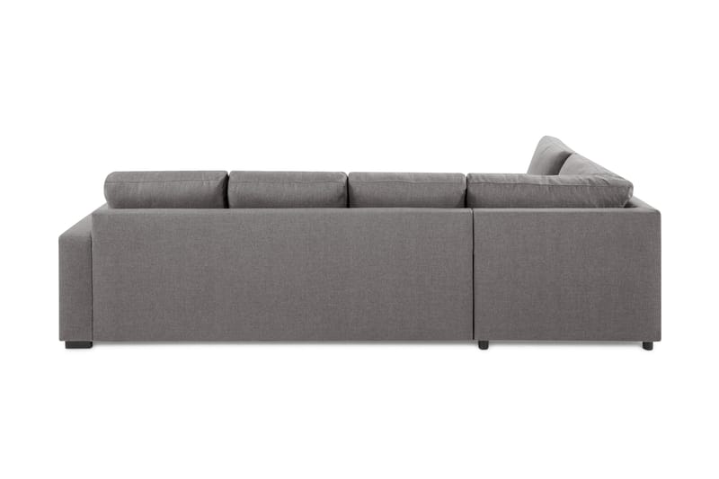 Crazy Limited Edition 4-sits Vänstervänd L-formad Djup Schäslongsoffa i Tyg - Grå - Möbler - Vardagsrum - Soffor - Divansoffa & schäslong