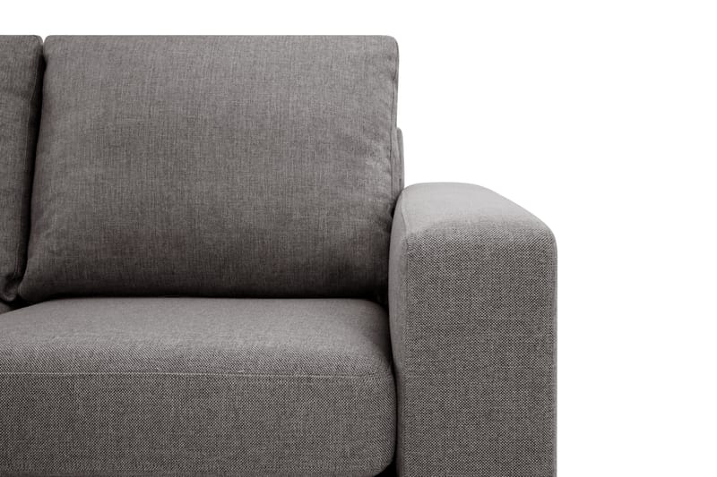 Crazy Limited Edition 4-sits Vänstervänd L-formad Djup Schäslongsoffa i Tyg - Grå - Möbler - Vardagsrum - Soffor - Divansoffa & schäslong
