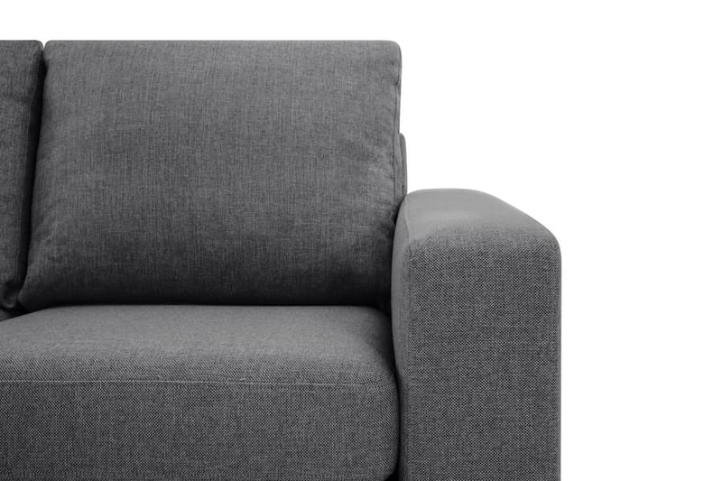 Crazy Limited Edition 4-sits Vänstervänd L-formad Schäslongsoffa i Tyg - Mörkgrå - Möbler - Vardagsrum - Soffor - Divansoffa & schäslong