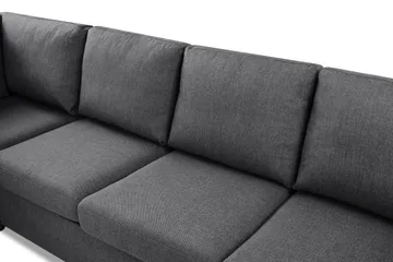 Crazy Limited Edition 4-sits Vänstervänd L-formad Schäslongsoffa i Tyg - Mörkgrå - Möbler - Vardagsrum - Soffor - Divansoffa & schäslong