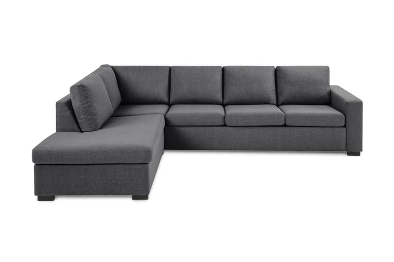 Crazy Limited Edition 4-sits Vänstervänd L-formad Schäslongsoffa i Tyg - Mörkgrå - Möbler - Vardagsrum - Soffor - Divansoffa & schäslong