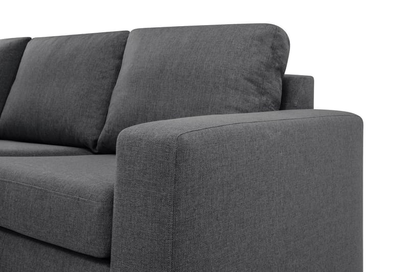 Crazy Limited Edition 4-sits Vänstervänd L-formad Schäslongsoffa i Tyg - Mörkgrå - Möbler - Vardagsrum - Soffor - Divansoffa & schäslong