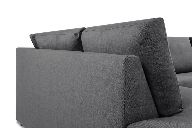 Crazy Limited Edition 4-sits Vänstervänd L-formad Schäslongsoffa i Tyg - Mörkgrå - Möbler - Vardagsrum - Soffor - Divansoffa & schäslong