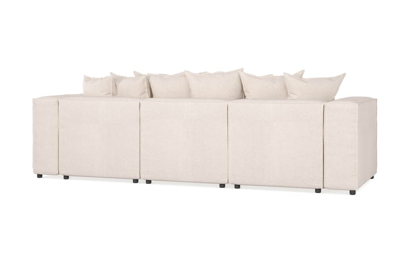 Cubo 4-sits Djup Modulsoffa med Divan i Tyg - Beige - Möbler - Vardagsrum - Soffor - Divansoffa & schäslong
