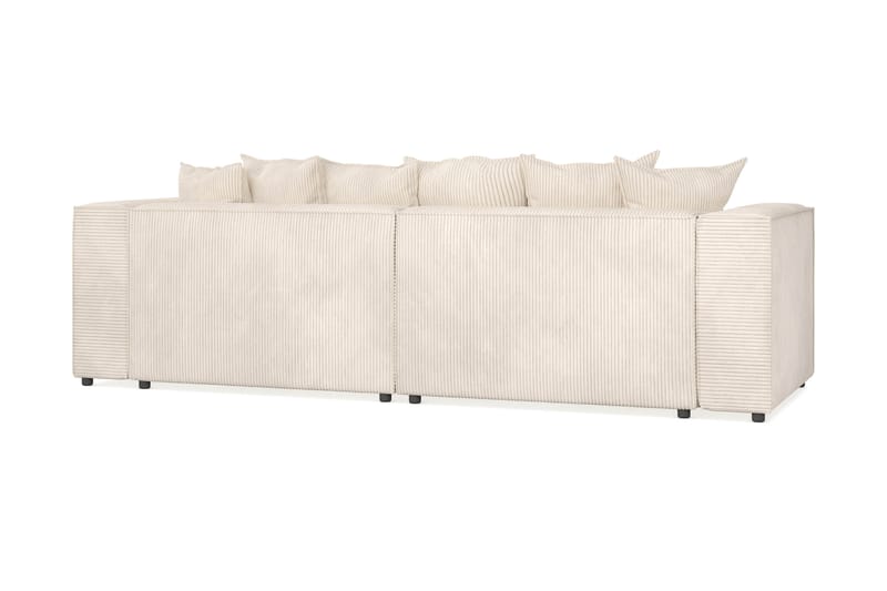 Cubo 4-sits L-formad Djup Modulsoffa med Divan i Manchester - Beige - Möbler - Vardagsrum - Soffor - Divansoffa & schäslong