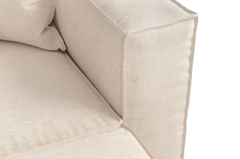 Cubo 4-sits L-formad Djup Modulsoffa med Divan i Tyg - Beige - Möbler - Vardagsrum - Soffor - Divansoffa & schäslong