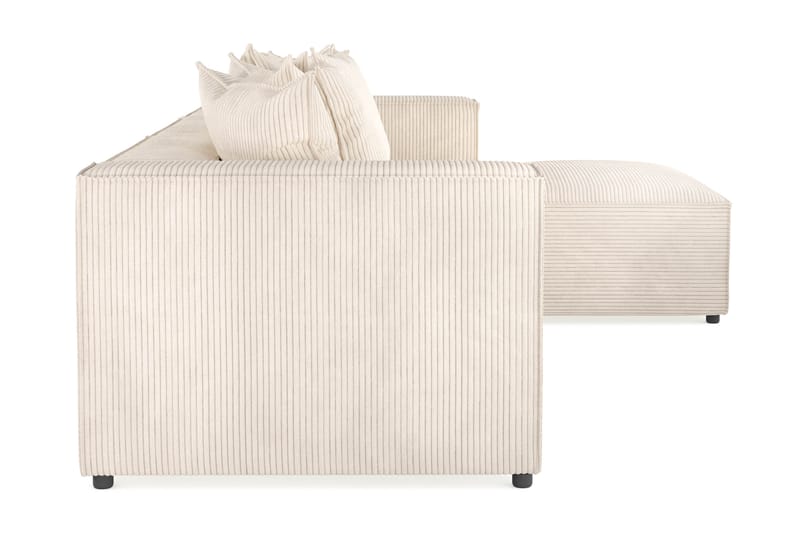 Cubo 4-sits Vändbar L-formad Djup Modulsoffa med Divan i Manchester - Beige - Möbler - Vardagsrum - Soffor - Divansoffa & schäslong