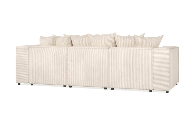 Cubo 4-sits Vändbar L-formad Djup Modulsoffa med Divan i Manchester - Beige - Möbler - Vardagsrum - Soffor - Divansoffa & schäslong
