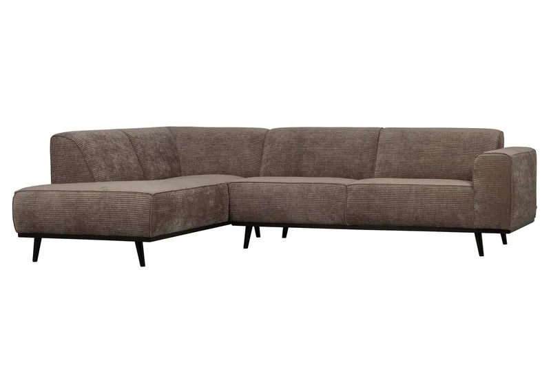 Deansh 3-Sits Soffa med Schäslong Vänster - Taupe - Möbler - Vardagsrum - Soffor - Divansoffa & schäslong
