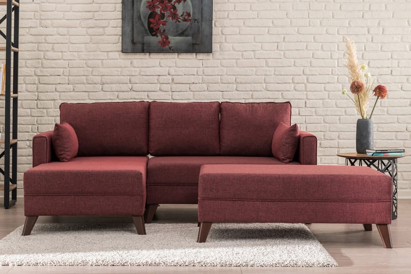 DENMARK Bäddsoffa 2-sits Röd - Möbler - Vardagsrum - Bäddsoffor - Hörnbäddsoffa