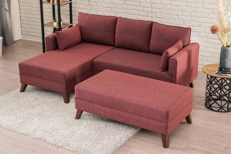 DENMARK Bäddsoffa 2-sits Röd - Möbler - Vardagsrum - Bäddsoffor - Hörnbäddsoffa