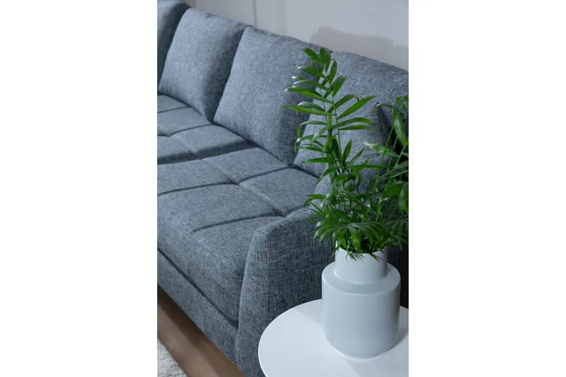 Destinye Hörnsoffa med Divan Vänster - Grå - Möbler - Vardagsrum - Soffor - Divansoffa & schäslong