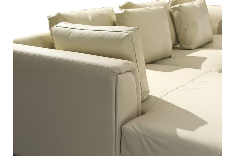 Dugard Hörnsoffa Höger - Beige/Läder - Möbler - Vardagsrum - Soffor - Divansoffa & schäslong