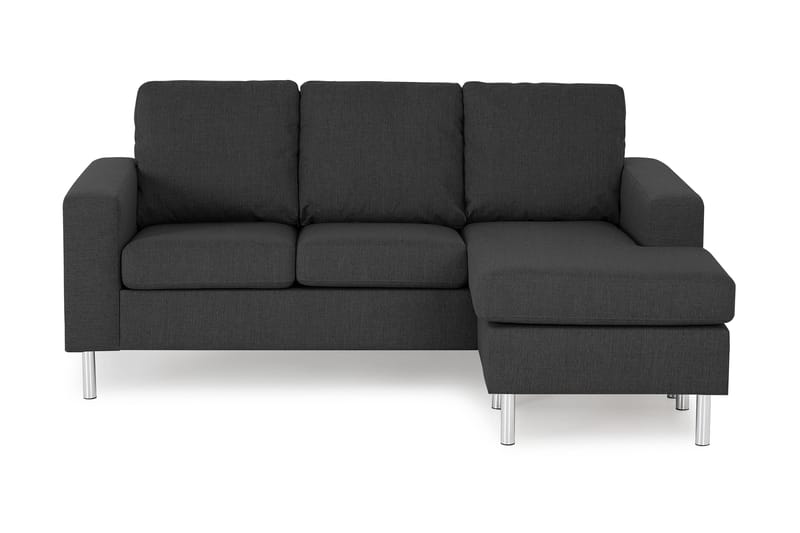 Friday 3-sits Vändbar L-formad Divansoffa i Tyg - Grå - Möbler - Vardagsrum - Soffor - Divansoffa & schäslong
