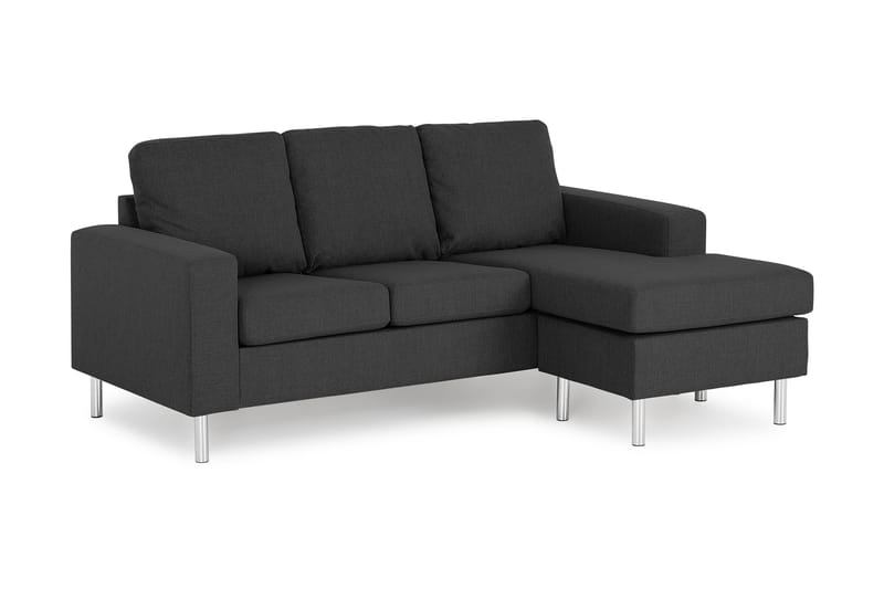 Friday 3-sits Vändbar L-formad Divansoffa i Tyg - Grå - Möbler - Vardagsrum - Soffor - Divansoffa & schäslong
