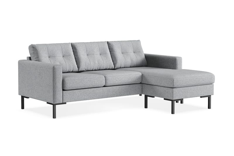 Frillestad 3-sits Högervänd L-formad Divansoffa i Tyg - Grå - Möbler - Vardagsrum - Soffor - Divansoffa & schäslong
