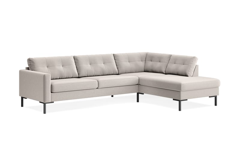 Frillestad 4-sits Högervänd L-formad Schäslongsoffa i Tyg - Beige - Möbler - Vardagsrum - Soffor - Divansoffa & schäslong