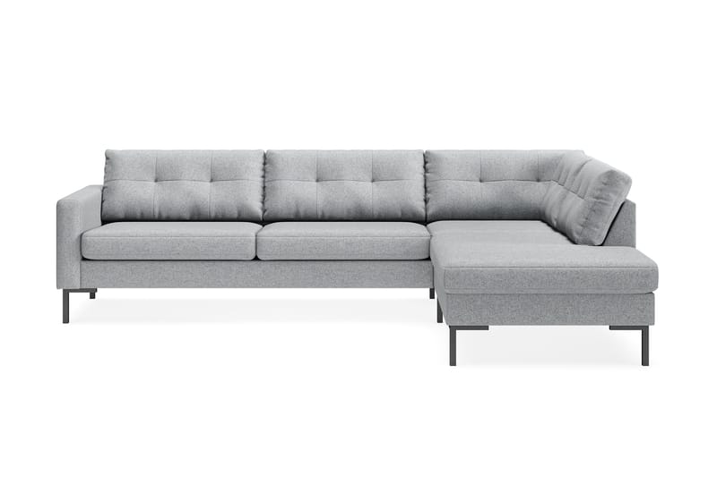 Frillestad 4-sits Högervänd L-formad Schäslongsoffa i Tyg - Grå - Möbler - Vardagsrum - Soffor - Divansoffa & schäslong