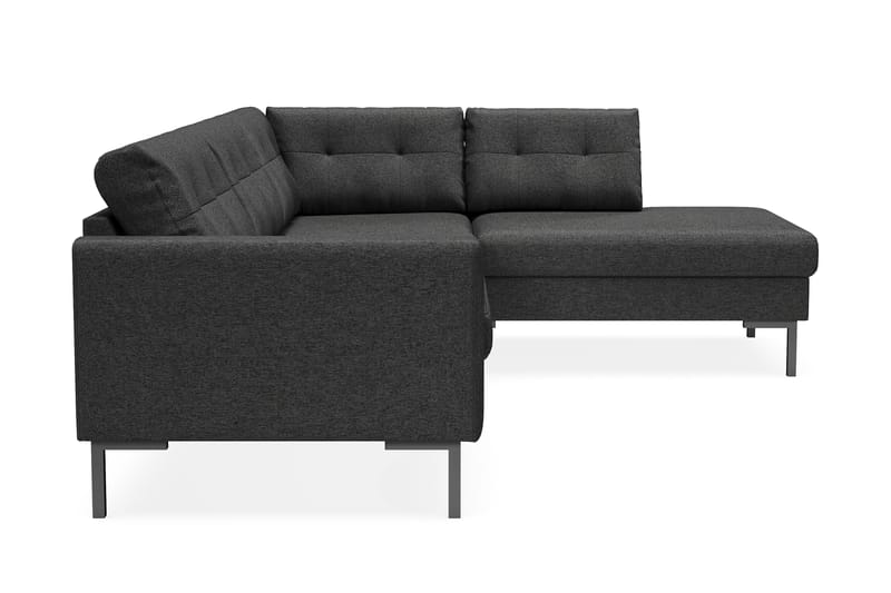 Frillestad 4-sits Högervänd L-formad Schäslongsoffa i Tyg - Mörkgrå - Möbler - Vardagsrum - Soffor - Divansoffa & schäslong