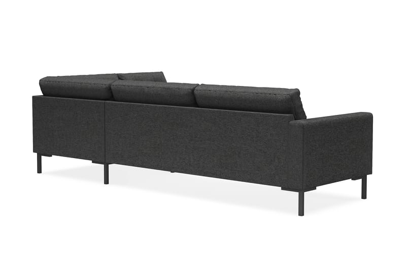 Frillestad 4-sits Högervänd L-formad Schäslongsoffa i Tyg - Mörkgrå - Möbler - Vardagsrum - Soffor - Divansoffa & schäslong