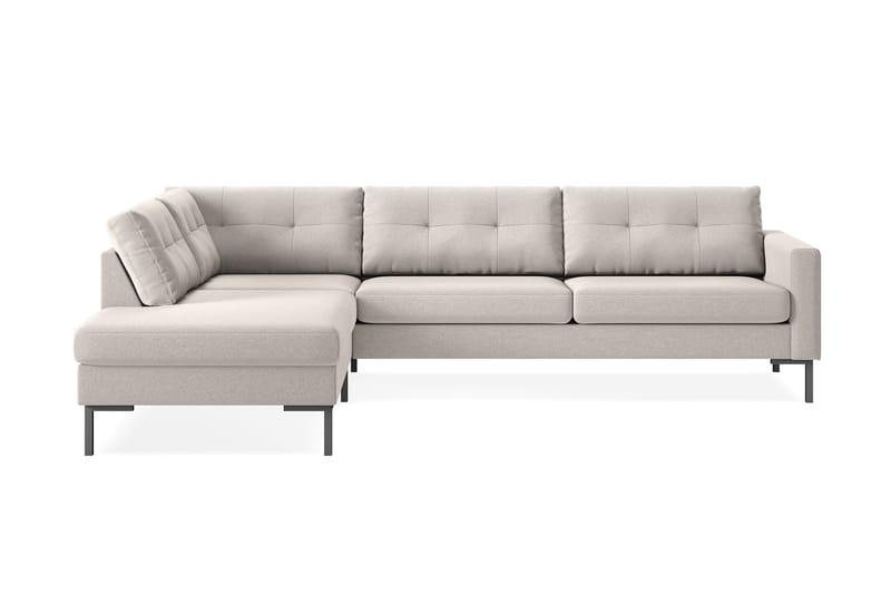 Frillestad 4-sits Vänstervänd L-formad Schäslongsoffa i Tyg - Beige - Möbler - Vardagsrum - Soffor - Divansoffa & schäslong