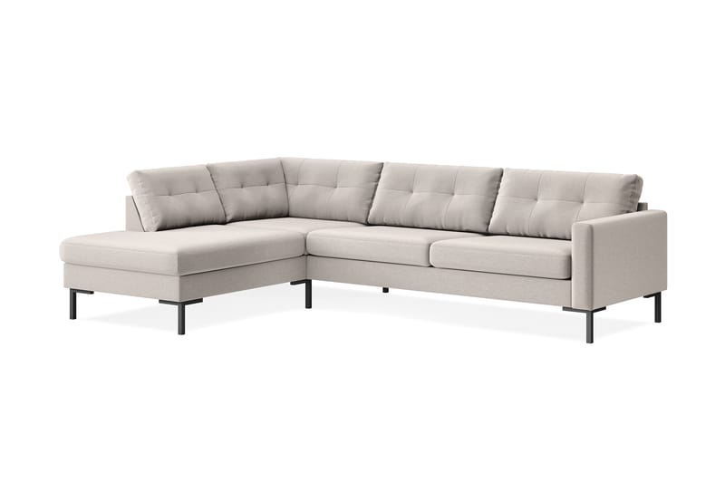 Frillestad 4-sits Vänstervänd L-formad Schäslongsoffa i Tyg - Beige - Möbler - Vardagsrum - Soffor - Divansoffa & schäslong