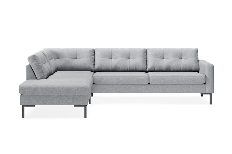 Frillestad 4-sits Vänstervänd L-formad Schäslongsoffa i Tyg - Grå - Möbler - Vardagsrum - Soffor - Divansoffa & schäslong