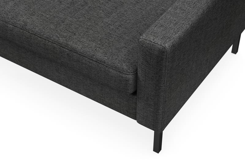 Frillestad 4-sits Vänstervänd L-formad Schäslongsoffa i Tyg - Mörkgrå - Möbler - Vardagsrum - Soffor - Divansoffa & schäslong
