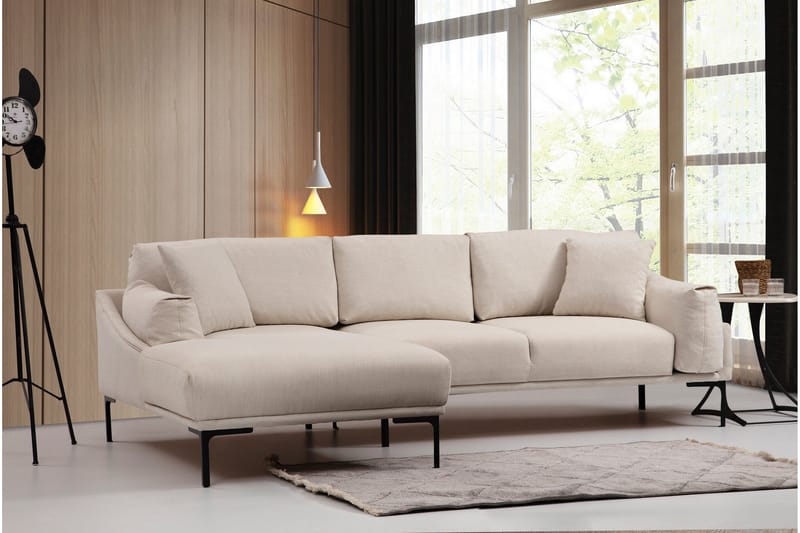 Glenure Soffa m. Divan 4-sits - Cream - Möbler - Vardagsrum - Soffor - Divansoffa & schäslong