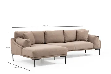 Glenure Soffa m. Divan 4-sits - Mocha - Möbler - Vardagsrum - Soffor - Divansoffa & schäslong