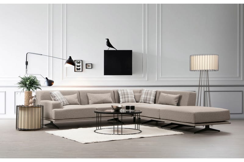 HAEDO Divansoffa Beige - Möbler - Vardagsrum - Soffor - Divansoffa & schäslong