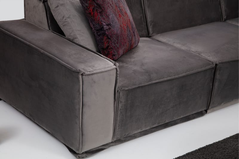 Heddon Soffa m. Divan 3-sits Grå - Möbler - Vardagsrum - Soffor - 3-sits soffor